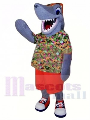 Sport glücklich Hai Maskottchen Kostüm