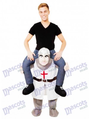 Die Kreuzfahrer Piggy Back Carry Me Maskottchen Kostüm Crusader Ritter Kostüm