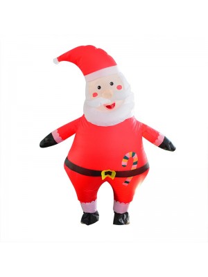 Santa Claus Aufblasbar Kostüm Halloween Weihnachten Kostüm zum Erwachsene Süßigkeiten Santa
