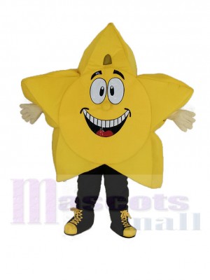 Gelb Comic Star Maskottchen Kostüm
