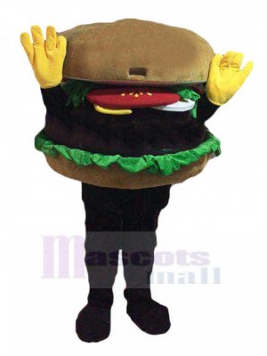Hände hoch Hamburger Maskottchen Kostüm