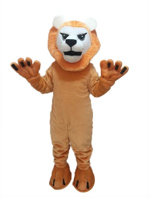 Heftiges mittleres Löwe-Maskottchen-Kostüm