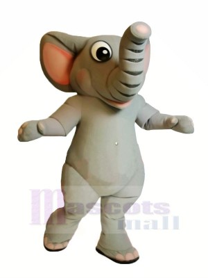 Realistisch Grau Elefant Maskottchen Kostüme Karikatur