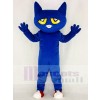 Komisch Blau Pete Katze Maskottchen Kostüm Schule