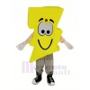 Gelb Blitz Maskottchen Kostüm
