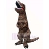Dunkelbraun Tyrannosaurus T-Rex Dinosaurier Aufblasbar Kostüm Halloween Weihnachten für Erwachsene