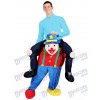 Carry Me Illusion Kostüm Piggy Back Zirkus Clown Maskottchen Kostüm Fahrt auf mich lustige Kostüm