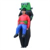 Roboter Außerirdischer Tragen mich Aufblasbar Kostüm Grün Roboter Halloween Weihnachten Bodysuit zum Erwachsene