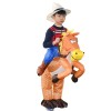 Orange Pferd Tragen mich Reiten auf Aufblasbar Kostüm Cowboy Halloween Weihnachten zum Kind