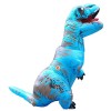 Blau Tyrannosaurus T-Rex Dinosaurier Aufblasbar Kostüm Halloween Weihnachten zum Erwachsener/Kind