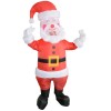 Santa Claus mit Gelb Gürtel Aufblasbar Kostüm Halloween Weihnachten Kostüm zum Erwachsene