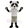Süß Panda mit Grau Mantel Maskottchen Kostüm Tier