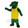 Tuff Alligator mit Gelb T-Shirt Maskottchen Kostüm Tier