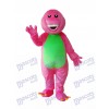 Pink Barney Adult Maskottchen Kostüm Cartoon Anime