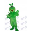 Glückliches grünes Wurm Maskottchen erwachsenes Kostüm Insekt