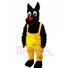 Schwarz Hund mit rot Nase Maskottchen Kostüme Tier