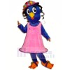 Blau Vogel mit Rosa Kleid Maskottchen Kostüme Tier