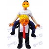 Trag mich US Präsident huckepack Kostüm Trumpf Piggy Back Maskottchen Kostüm Carry Me US President Trump 