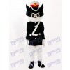 Schwarze Katze Detektiv Cartoon Adult Maskottchen Kostüm