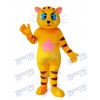 Gelbes Katzen Maskottchen erwachsenes Kostüm Tier