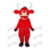 Kleine rote Kuh Maskottchen Erwachsene Kostüm Tier