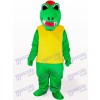 Afrika grün und gelb Krokodil Tier Maskottchen Kostüm für Erwachsene