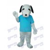 Blaues T-Shirt Snoopy Hund Maskottchen Erwachsenes Kostüm Tier