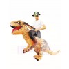 Brauner Tyrannosaurus T-Rex Aufblasbar Trag mich Fahrt auf Maskottchen Kostüme