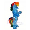 Blau Pony Pferd Maskottchen Kostüme Karikatur