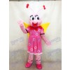 Dame Pink Bee Fenfendu Maskottchen Kostüm Insekt