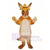 Melbourne Roo Känguru mit Hut Maskottchen Kostüm