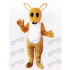 Gelbes Känguru Maskottchen Kostüm für Erwachsene