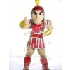 rot spartanisch Trojaner Ritter Maskottchen Kostüm