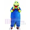 Grün Alligator mit Blau Passen Maskottchen Kostüme Tier