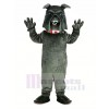 Dunkel Grau Schikanieren Bulldogge Maskottchen Kostüm Tier