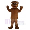 Süß Braun Bulldogge Maskottchen Kostüm Tier