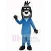 Arzt Hetzen Hund im Blau Mantel Maskottchen Kostüm Tier