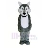 Süß Grau Wolf Maskottchen Kostüme Karikatur