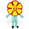 Billig Sonnenblume Maskottchen Kostüm Karikatur