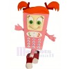 Rosa Zelle Telefon Maskottchen Kostüm Karikatur