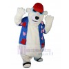 Eisbär maskottchen kostüm