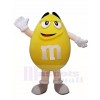 Gelbe Erdnuss M & M's Schokolade Süßigkeiten Maskottchen Kostüme Snack