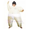 Weiße japanische Fat Man Sumo aufblasbare Halloween Weihnachts kostüme für Kinder