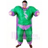 Fett Übermensch Grün Superheld Aufblasbar Halloween Weihnachten Kostüme für Erwachsene