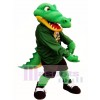 Grün Athlet Crocodile Maskottchen Kostüm Alligator Maskottchen Kostüme Erwachsene 