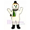 Flakey Schneemann mit Hut und Schal Weihnachts Maskottchen Kostüm
