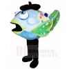 Blaue und grüne Clown Fisch Maskottchen Kostüme Wasserozean Aquarium