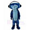 Blauer DJ Affe Maskottchen Kostüme Tier