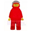 rot Lego Roboter Mann Maskottchen Kostüme Cartoon