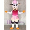 Kuh im rosa Kleid Maskottchen Kostüme Tier